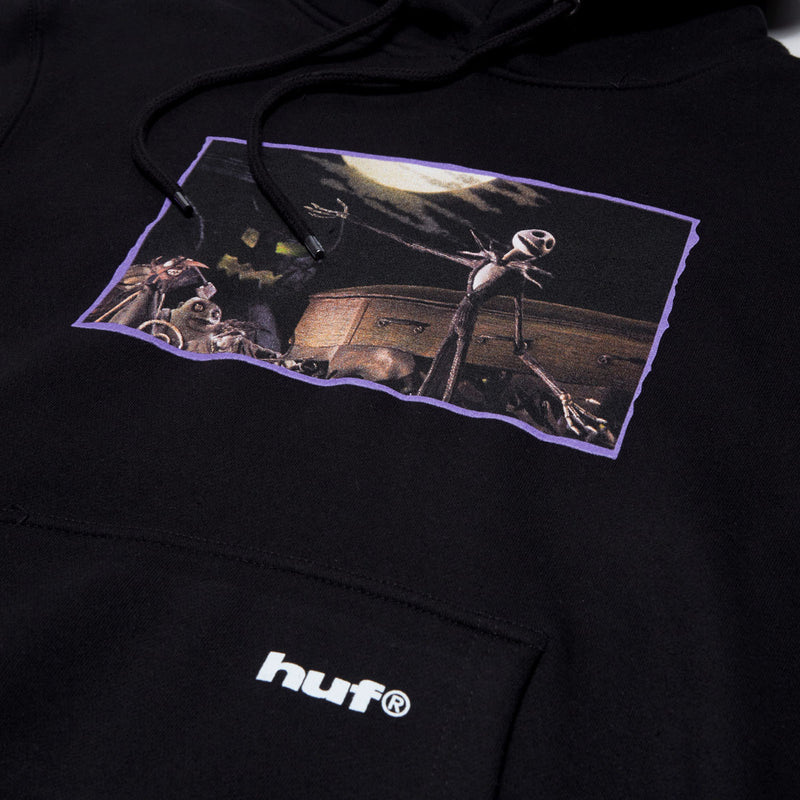 HUF x Nightmare Before Christmas Jack Town Meeting Hoodie - Black