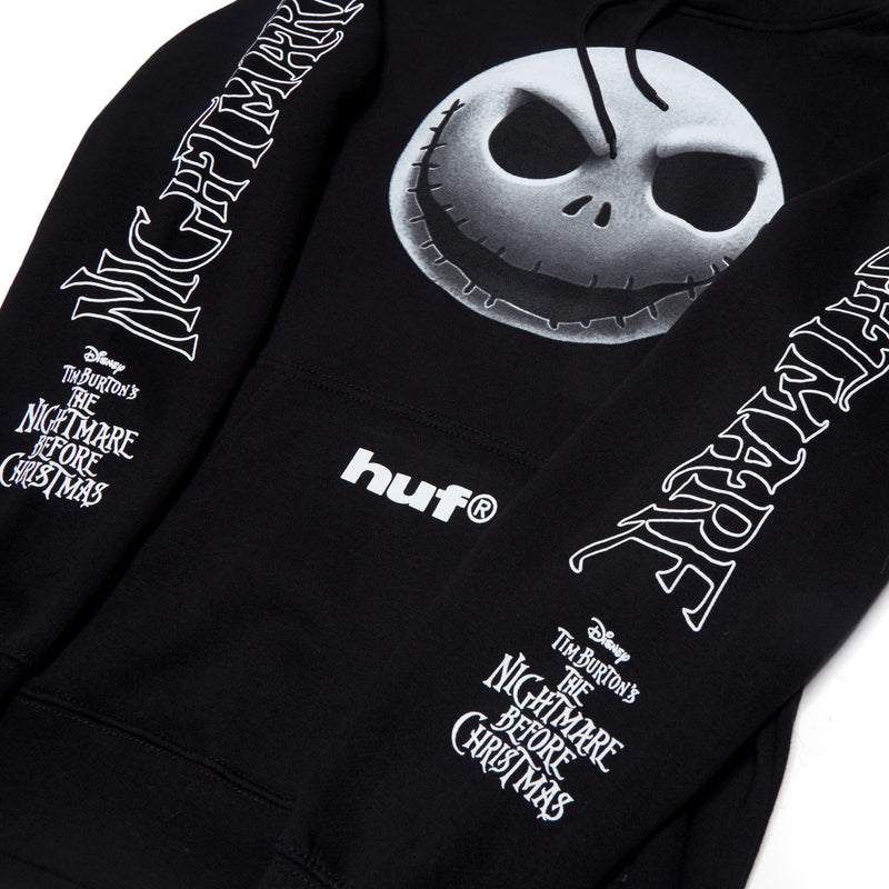 HUF x Nightmare Before Christmas Jack Skellington Hoodie - Black