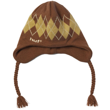 HUF Wilson Braided Beanie - Brown