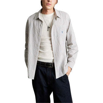HUF Megablast Long Sleeve Woven Shirt - Natural