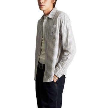 HUF Megablast Long Sleeve Woven Shirt - Natural