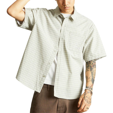 HUF Galaxy Plaid Woven Shirt - Stone