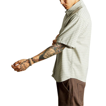 HUF Galaxy Plaid Woven Shirt - Stone
