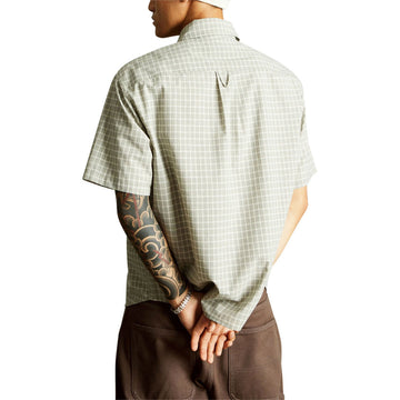 HUF Galaxy Plaid Woven Shirt - Stone