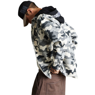 HUF Olympia Camo Hooded Over Shirt - Camo