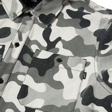 HUF Olympia Camo Hooded Over Shirt - Camo