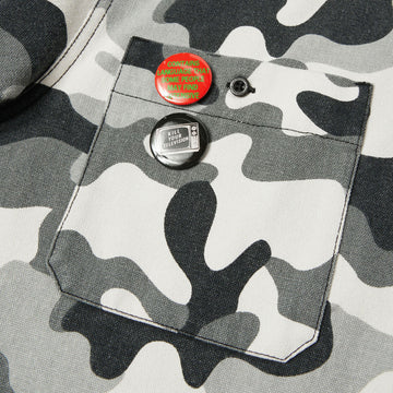 HUF Olympia Camo Hooded Over Shirt - Camo