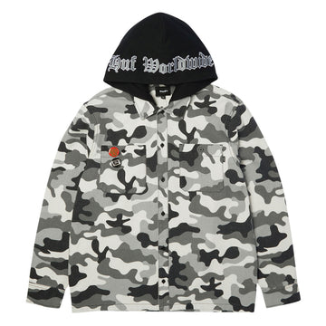 HUF Olympia Camo Hooded Over Shirt - Camo