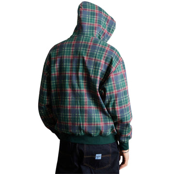 HUF Arch Plaid Full Zip Hoodie - Forest