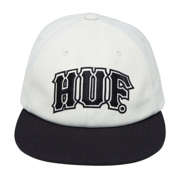 HUF Classic Arch Brushed Snapback Hat - Bleach/Black