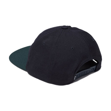 HUF Classic Arch Brushed Snapback Hat - Navy/Green