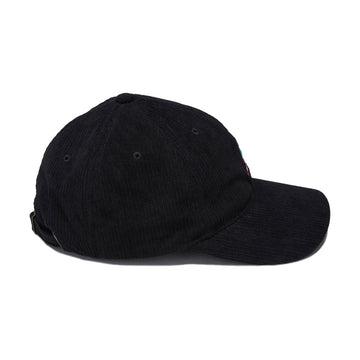 HUF Prism TT Cord 6 Panel CV Hat - Black
