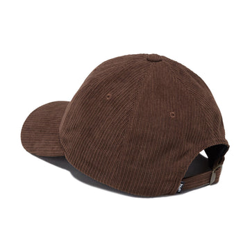 HUF Prism TT Cord 6 Panel CV Hat - Dark Brown