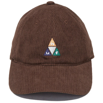 HUF Prism TT Cord 6 Panel CV Hat - Dark Brown