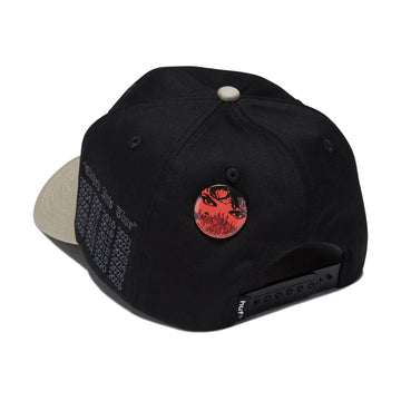 HUF Olympia 6 Panel Hat - Black