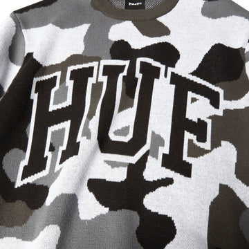 HUF Arch Jacquard Camo Crew Sweatshirt - Camo