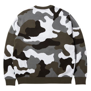 HUF Arch Jacquard Camo Crew Sweatshirt - Camo