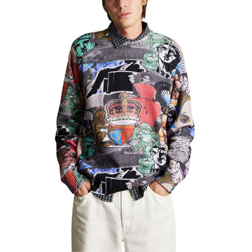HUF Boulevard Status Crew Sweatshirt - Multi