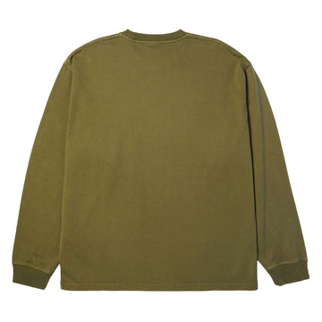 HUF 89 Heavyweight Long Sleeve Knit T-Shirt - Olive