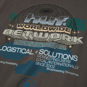HUF Worldwide Network Crew Sweatshirt - Dark Earth