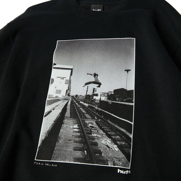 HUF Taking The Leap Crew Sweatshirt - Black