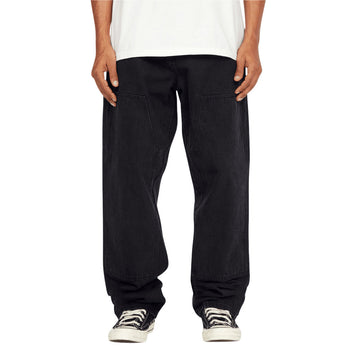 HUF Kinda Loose Double Knee Jeans - Washed Black