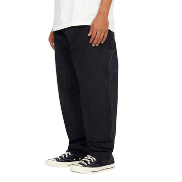 HUF Kinda Loose Double Knee Jeans - Washed Black