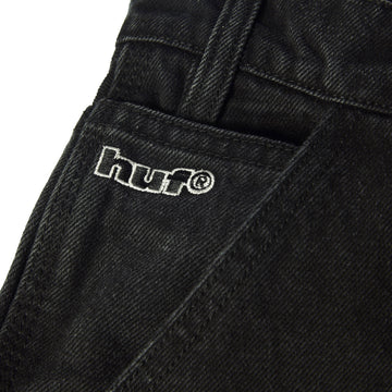 HUF Kinda Loose Double Knee Jeans - Washed Black