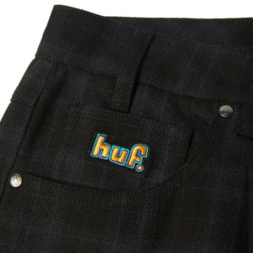 HUF Cromer Plaid Jeans - Black
