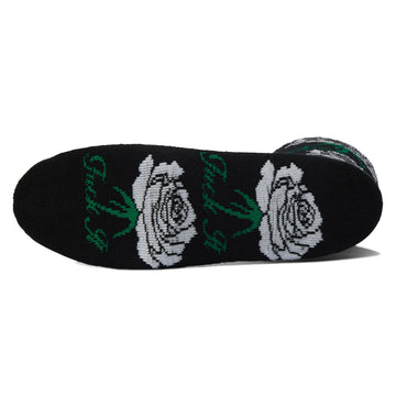 HUF Fuck It Rose Crew Socks - Black