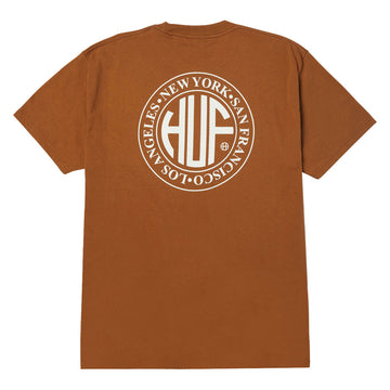 HUF Regional T-Shirt - Brown Sugar/White