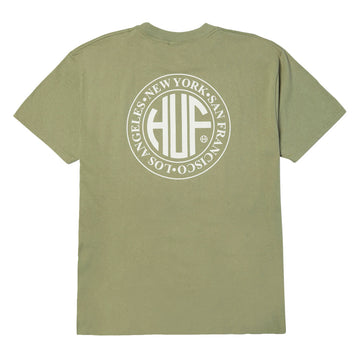 HUF Regional T-Shirt - Desert Green/White