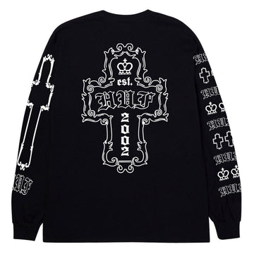 HUF Hard Luxe Long Sleeve T-Shirt - Black