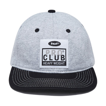 HUF x Pro Club Fleece Snapback Hat - Heather Grey