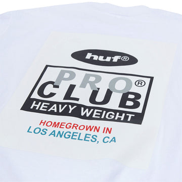 HUF x Pro Club Heavyweight T-Shirt - White