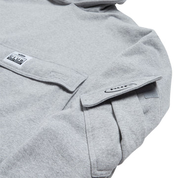HUF x Pro Club Multi Pocket Hoodie - Heather Grey