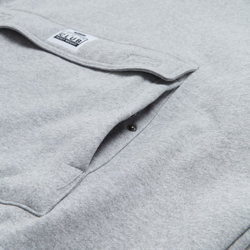 HUF x Pro Club Multi Pocket Hoodie - Heather Grey