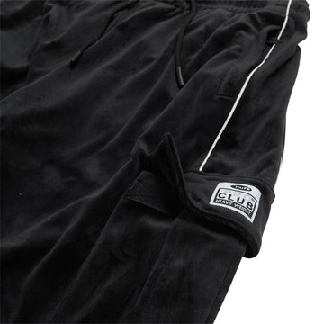 HUF x Pro Club Velour Cargo Pants - Black