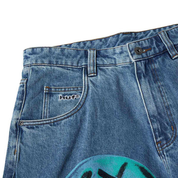 HUF x Kenny Scharf Spray Guys Denim Shorts - Multi