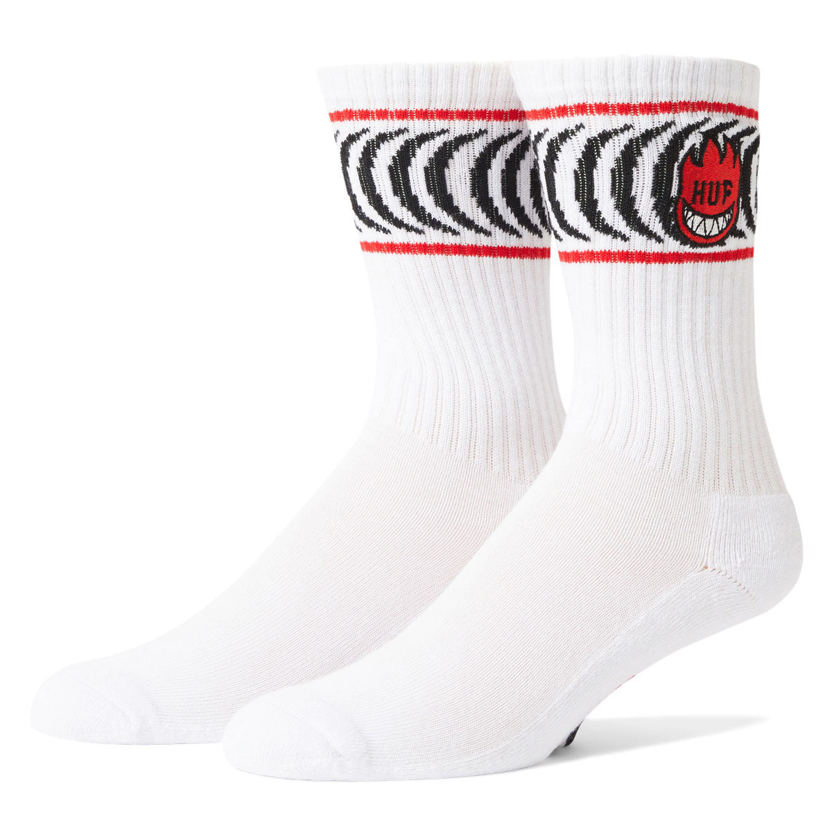 HUF x Spitfire Spiral Socks - White – CCS
