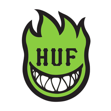 HUF x Spitfire XL Bighead Sticker - Huf Green
