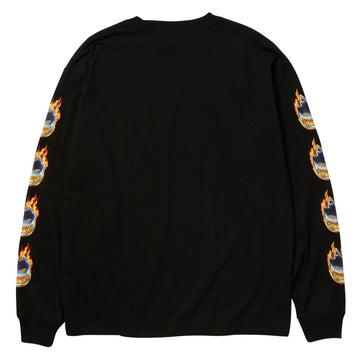 HUF x Spitfire Chrome Head Long Sleeve T-Shirt - Black