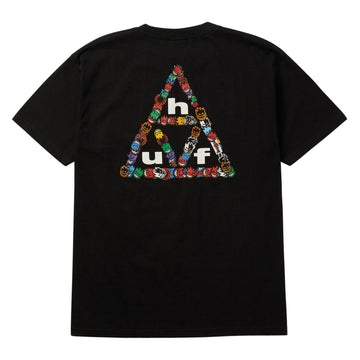HUF x Spitfire Sticker TT T-Shirt - Black