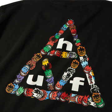 HUF x Spitfire Sticker TT T-Shirt - Black