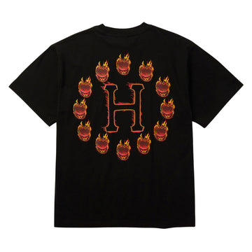 HUF x Spitfire Flame Galaxies T-Shirt - Black