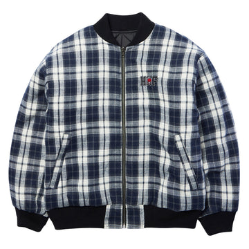 HUF x Spitfire Reversible Plaid Jacket - Navy/Black