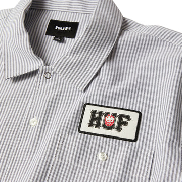 HUF x Spitfire Union Layered Work Shirt - Black/White
