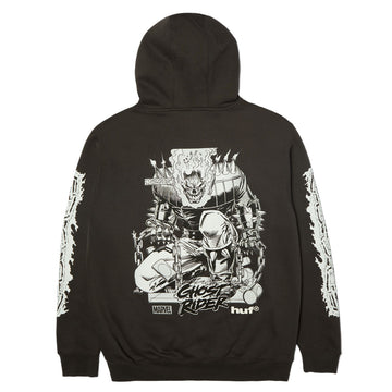 HUF x Marvel Ghost Rider Hoodie - Washed Black