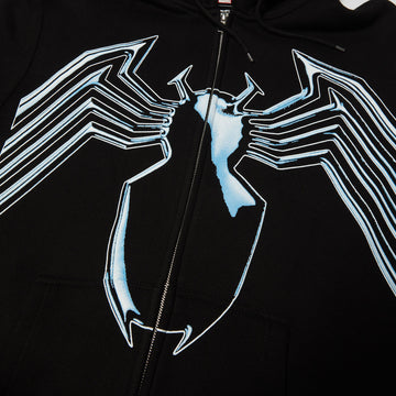 HUF x Marvel Venom Full Zip Hoodie - Black