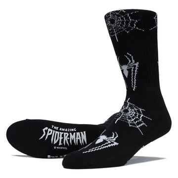 HUF x Spiderman Crew Socks - Black